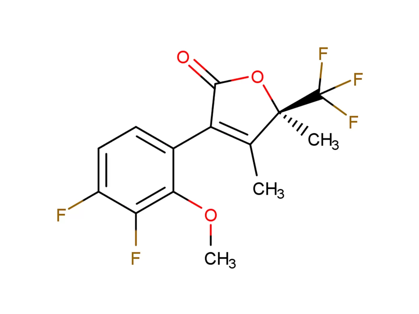 (5R)-3-(3,4-Difluoro-2-methoxyphenyl)-4,5-dimethyl-5-(trifluoromethyl)-2(5H)-furanone