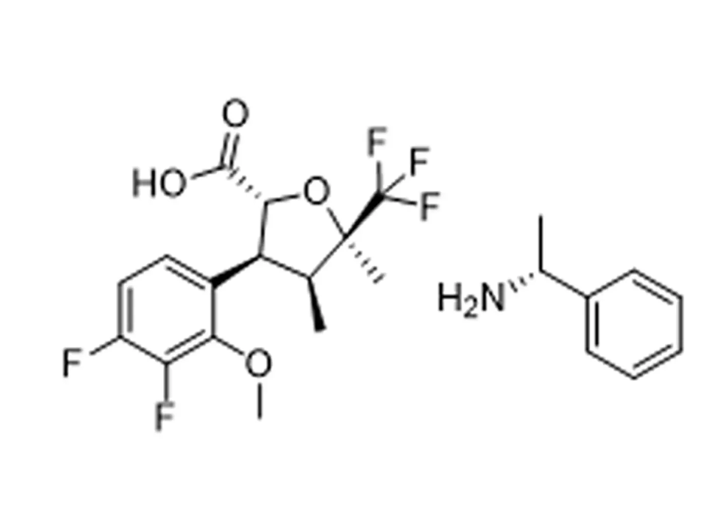 (2R,3S,4S,5R)-3-(3,4-difluoro-2-methoxyphenyl)-4,5-dimethyl-5-(trifluoromethyl)tetrahydrofuran-2-carboxylic acid (R)-1-phenylethan-1-amine salt