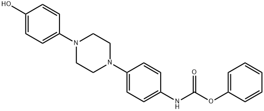 4-[4-(4-Hydroxyphenyl)-1-piperazinyl]phenyl]carbamic acid phenyl ester